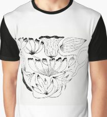 Flowers Cup Graphic T-Shirt