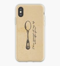 TS Eliot - J Alfred Prufrock - Coffee Spoons iPhone Case