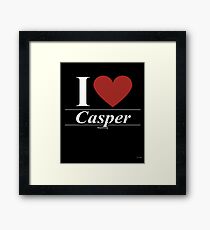 I Love Casper - Gift for Proud Wyomingite From Casper Wyoming WY Framed Print