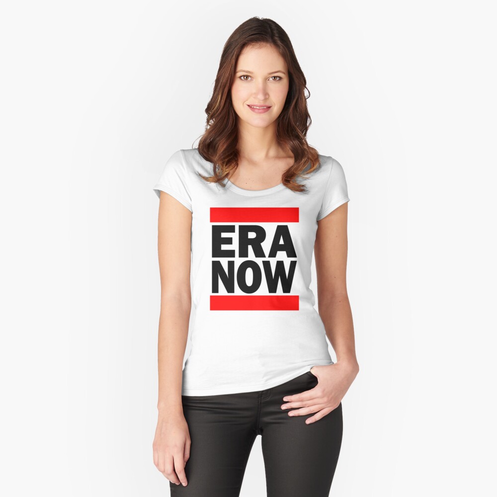 ERA NOW - red Fitted Scoop T-Shirt