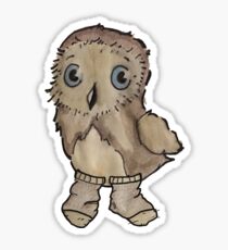 Owl in Socks Sticker