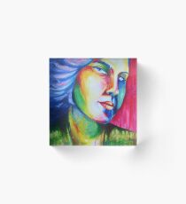 Expressionistic Portrait Acrylic Block