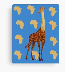 Ruler Giraffe Canvas Print