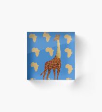 Ruler Giraffe Acrylic Block