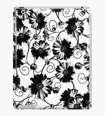 Black flowers iPad Case/Skin