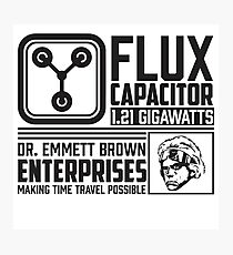 Doc Brown Enterprises Flux Capacitor Photographic Print