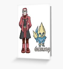 Ember's Maxie and Manectric Greeting Card