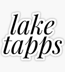 LAKE TAPPS • BLACK • ITALICS Sticker
