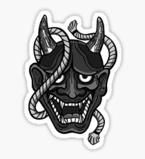 Oni Mask Stickers | Redbubble