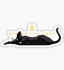 Piano Cat Sticker