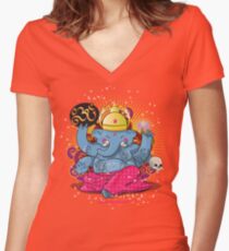 Ganesh Women's Fitted V-Neck T-Shirt