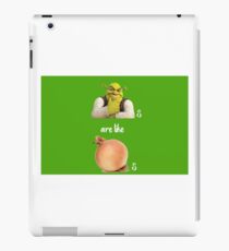 Ogres are like onions iPad Case/Skin