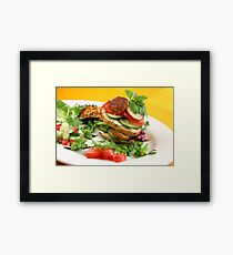 Chicken Burger à la Liz Framed Print