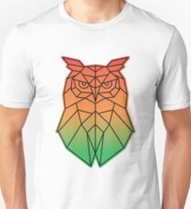Nocturnal Owl In Mosaic Art Unisex T-Shirt