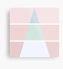 Pastel Triangle Metal Print
