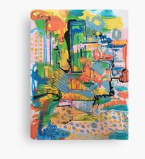 abstract landscape art, pattern, design Canvas Print