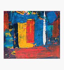 colorful square painting Photographic Print