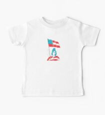 Vintage Confederate Flag - Lady Liberty, Restored Design Baby Tee