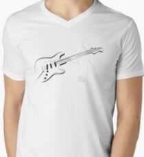 Stylised Guitar Men's V-Neck T-Shirt