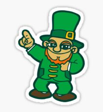 irish leprechaun st patrick beer faery Sticker
