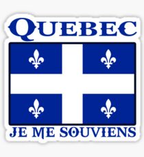 quebec canada je me souviens montreal Sticker