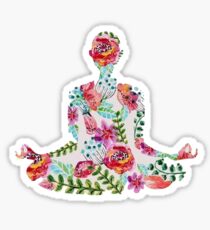 flower yogi Sticker