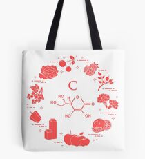 Foods rich in vitamin C. Tote Bag