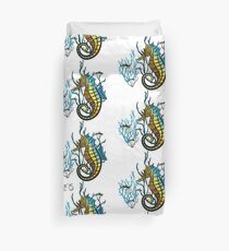 Galapagos Sea horse and fish Duvet Cover