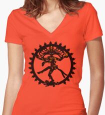 shiva indian god Hindu Women's Fitted V-Neck T-Shirt