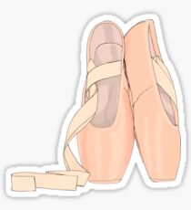 Spitzenschuhe Pfirsich für süße Ballerina Sticker