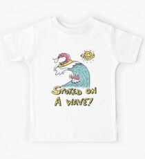 Stoked on a wave! Kids Tee