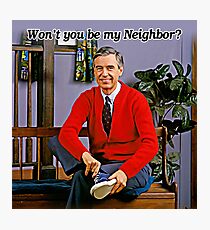 Won't you be my neighbor - Mr Rogers Photographic Print