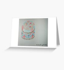 Drawing at The Peabody Museum, Harvard Greeting Card