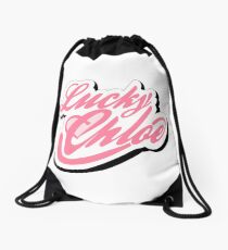 Lucky Chloe Logo Drawstring Bag