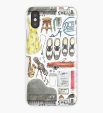 La La Land Illustration Jazz Saxophone Music Musical iPhone Case