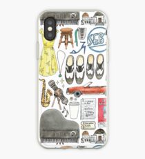 La La Land Illustration Jazz Saxophone Music Musical iPhone Case
