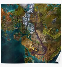 Guild Wars 2 Map Poster