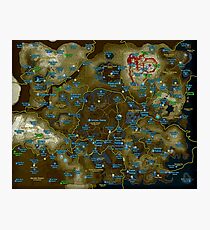Lámina fotográfica Mapa del Santuario de Zelda BOTW