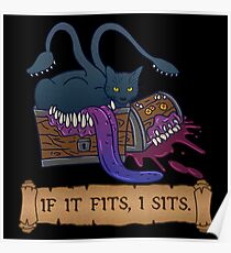 If it fits, I sits. Poster