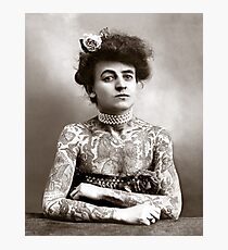 Tattooed Lady, 1907 Photographic Print