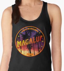 Magaluf, Magaluf tshirt, Magaluf sticker, Spain, with palmtrees, black bg Women's Tank Top