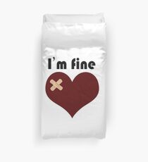 broken heart design Duvet Cover