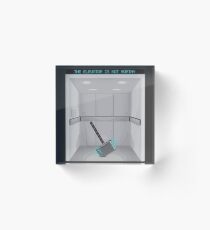 The elevator is not worthy Acrylic Block