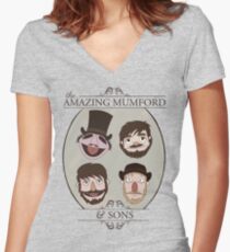 The Amazing Mumford and Sons Women's Fitted V-Neck T-Shirt