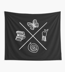 Das Leben ist seltsam Symbole Wandbehang