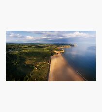 Aerial view of Oxwich Bay Photographic Print