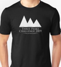 Three peaks black and white Unisex T-Shirt