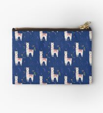 Lama auf Blau Täschchen