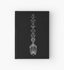 Polyhedral Dice Arrow Tabletop RPG Hardcover Journal