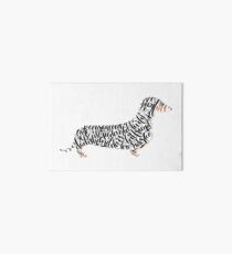Dachshund Pet Portrait Dachshund Painting Weiner Dog Art Art Board